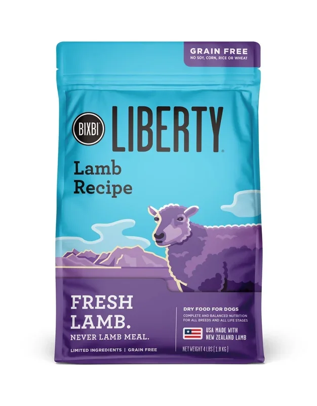 Bixbi Liberty Limited Ingredient Diet Lamb Kibble Dry Dog Food – 4 Lbs