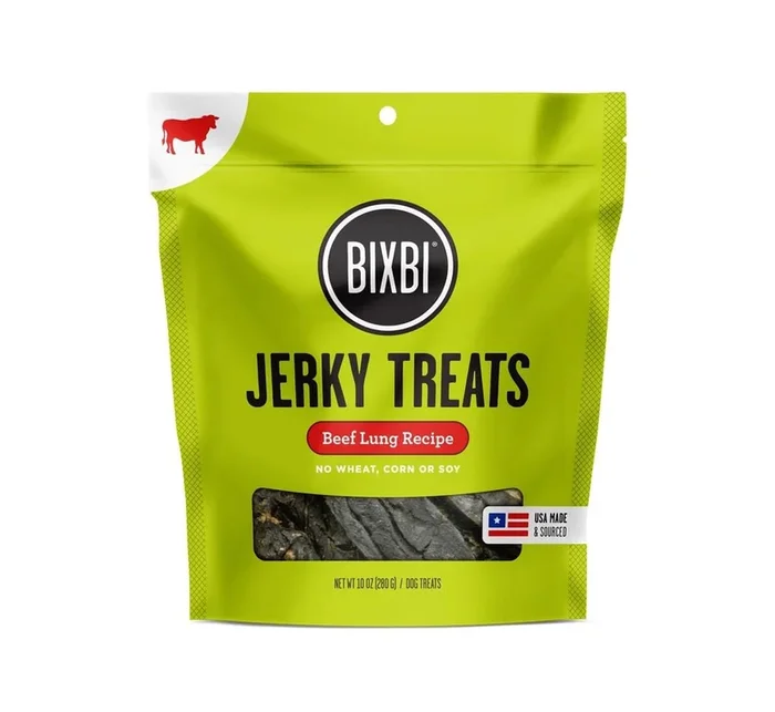 Bixbi Original Beef Lung Jerky Dog Treats – 10 Oz