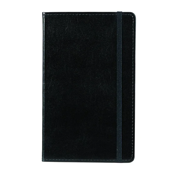 Black Bonded Leather Ruled Journal 5″ x 8″ MJ5-4791