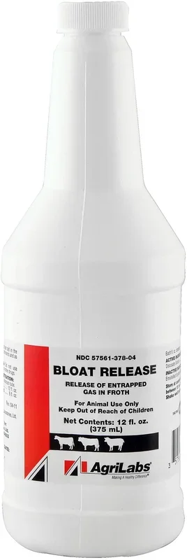 Bloat Release Liquid for Bloat in Cattle, Sheep, & Goats, 12 oz