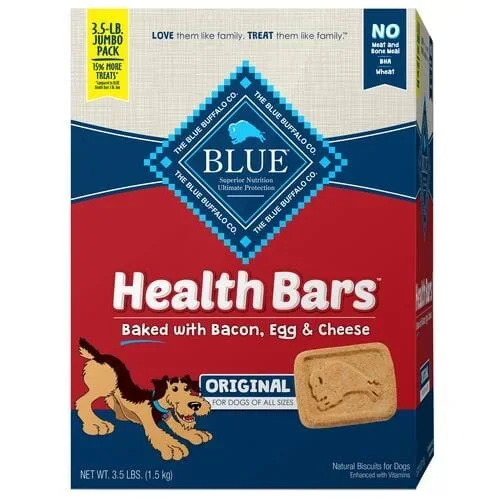 Blue Buffalo Bacon Egg and Cheese Bars Soft and Chewy Dog Treats – 56 Oz
