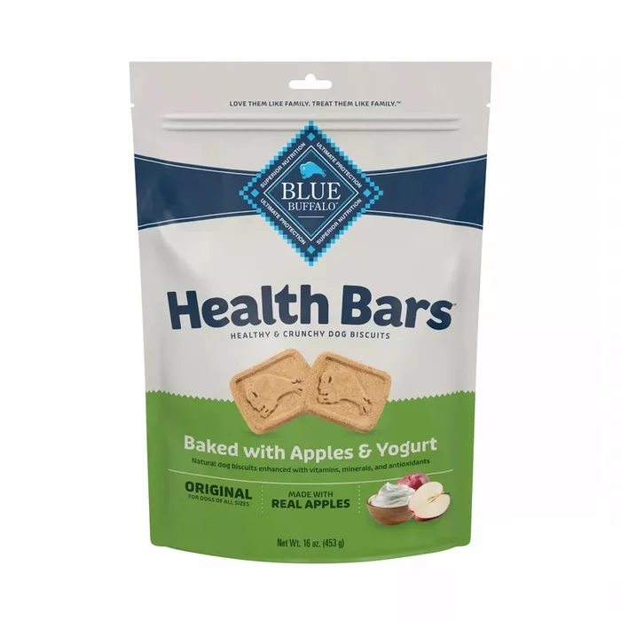 Blue Buffalo Health Bars Baked With Apples And Yogurt 16-oz, Dog Treat