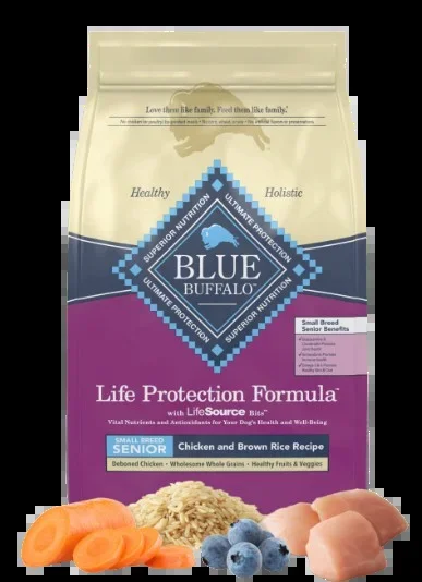 Blue Buffalo Life Protection Natural Chicken & Brown Rice Recipe Small Breed Senior Dry Dog Food