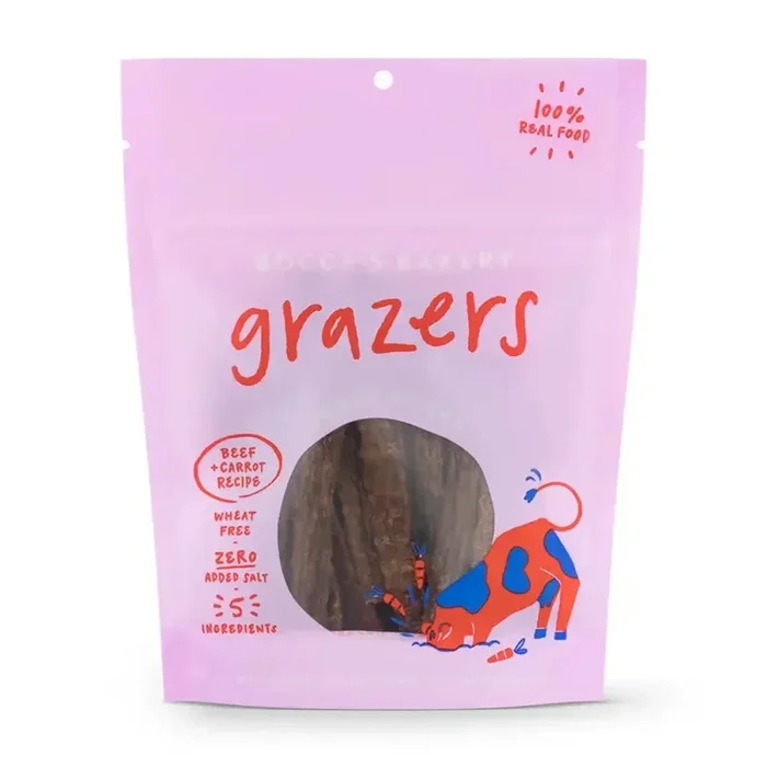 Bocce’s Bakery 4oz Beef Grazers Jerky Sticks Dog Treats