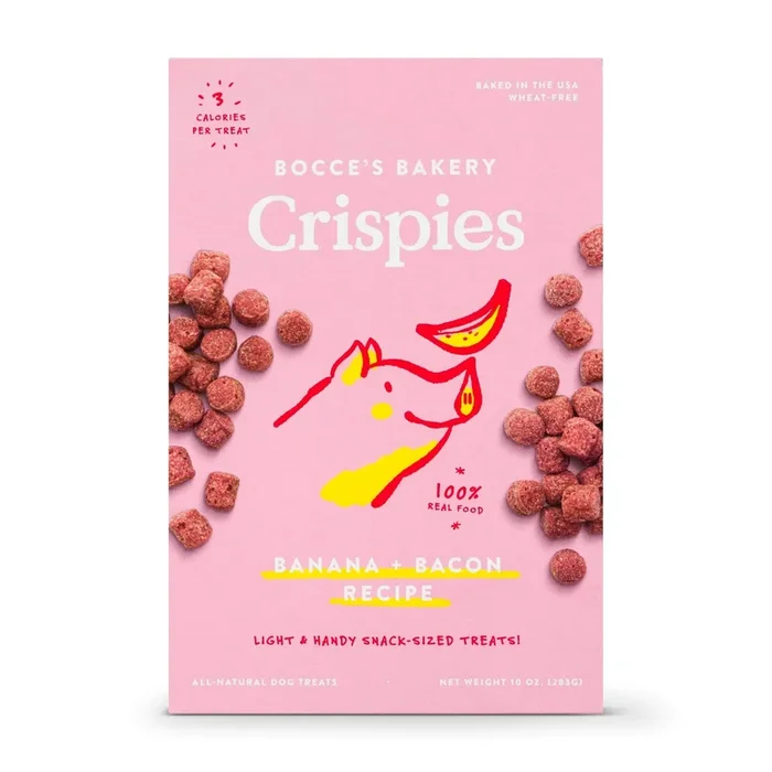 Bocce’s Bakery Banana + Bacon Crispies Dog Treats