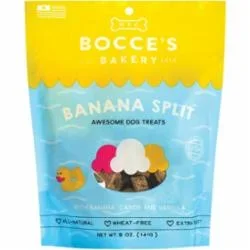 Bocce’s Bakery Banana Split Dog Biscuits – 5 Oz