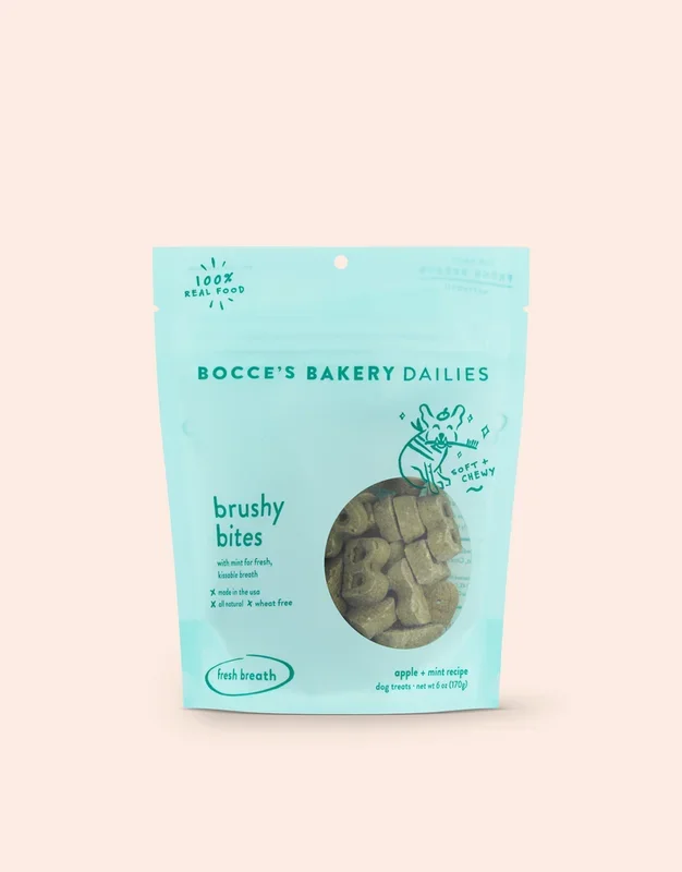 Bocce’s Bakery Brushy Bites Soft & Chewy Treats
