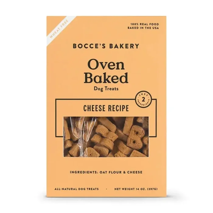 Bocce’s Bakery Cheese 14oz Biscuit Boxes Dog Treats