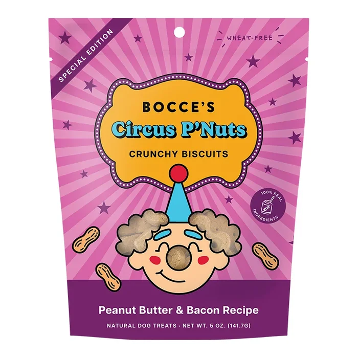 Bocce’s Bakery Circus P’Nuts Crunchy Biscuits Dog Treats