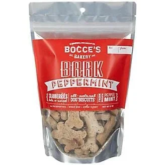 Bocce’s Bakery Cracker PEPPERMINT BARK Dog Biscuits – 2 Oz