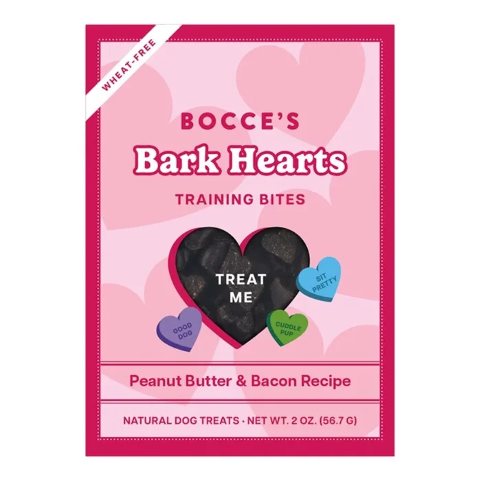 Bocce’S Bakery Dog Soft & Chewy Bark Hearts 2Oz