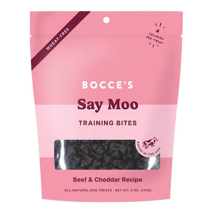 Bocce’s Bakery Dog Training Say Moooo 6oz