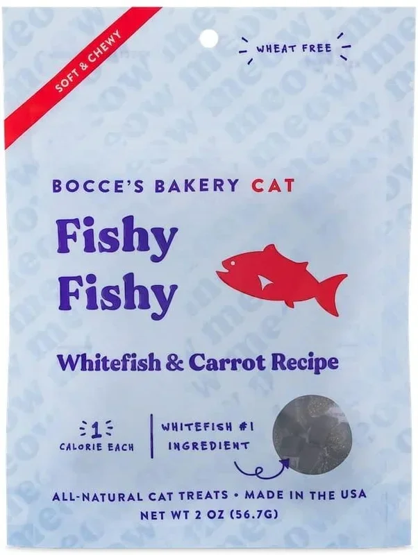 Bocce’s Bakery FishY FishY Moist Cat Treats – 2 Oz