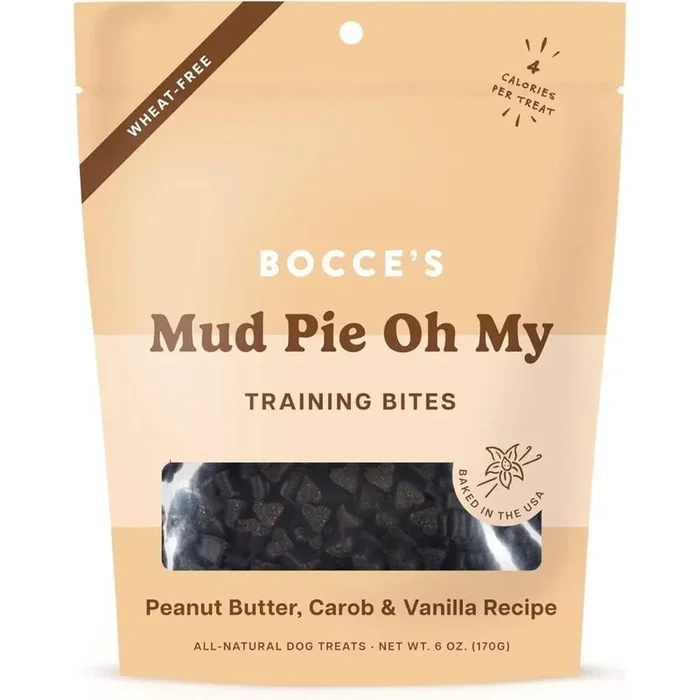 Bocce’s Dog Treat Training Bites Mud Pie Oh My Peanut Butter, Carob & Vanilla Recipe