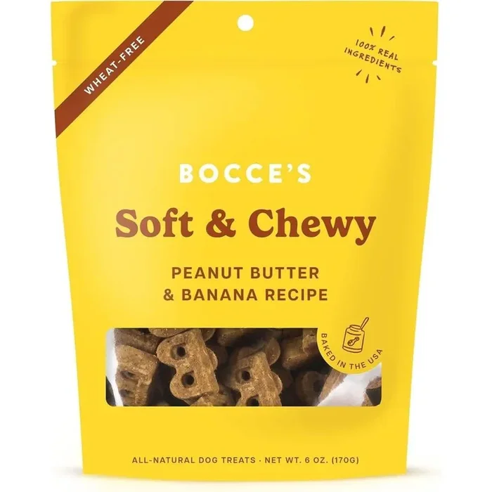 Bocce 的狗粮,柔软耐嚼,花生酱和香蕉配方