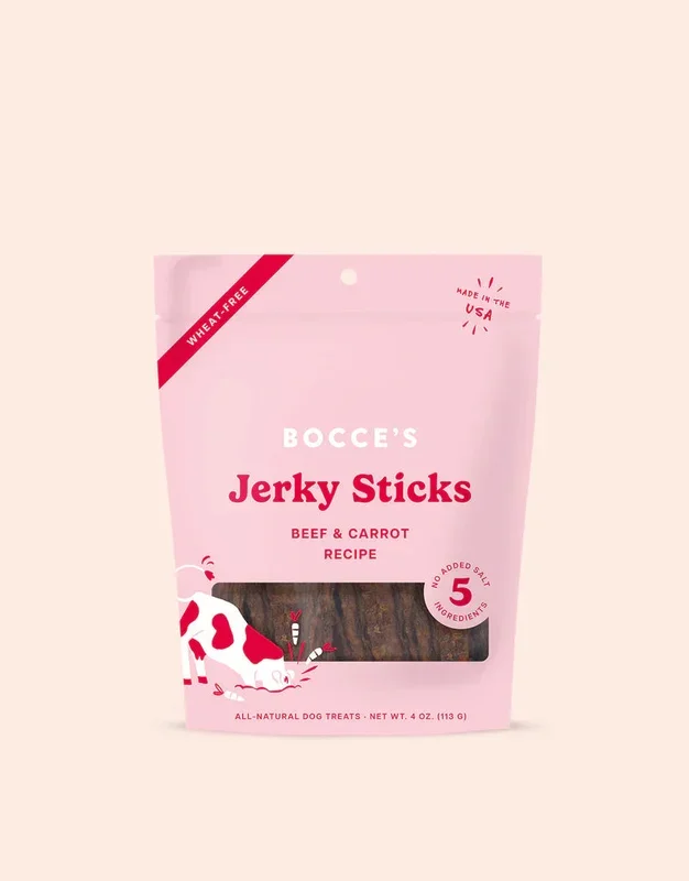 Bocce’s Grazers Beef & Carrot Jerky Sticks