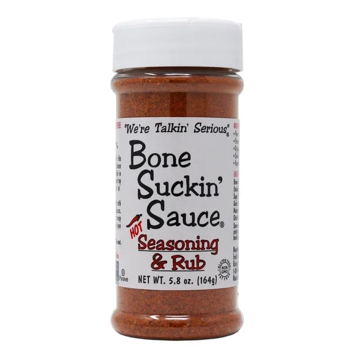 Bone Suckin’ Hot Seasoning & Rub, 5.8 oz.