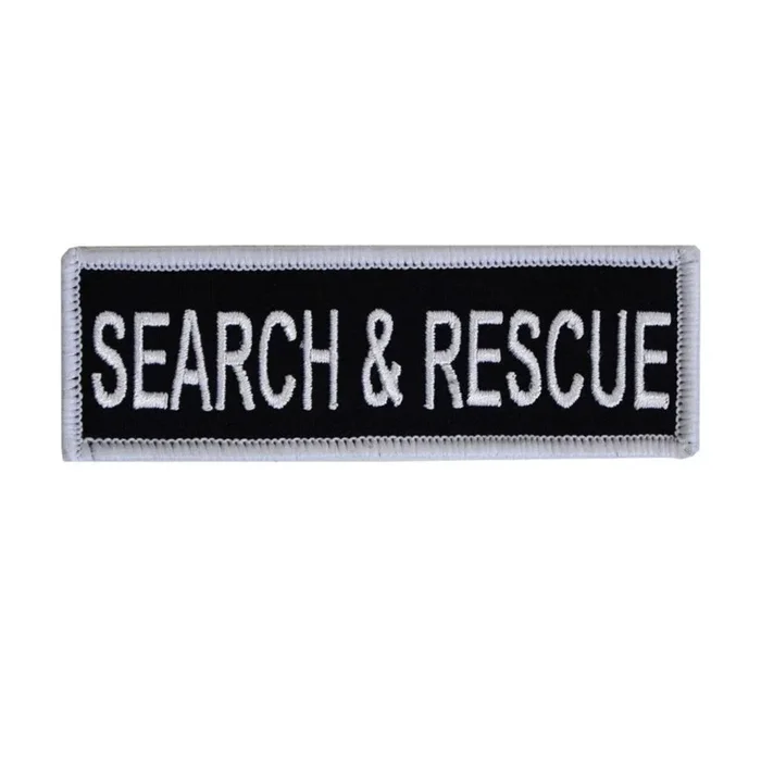Boss Dog, Boss Dog Tactical Harness Patch, Search & Rescue, Large