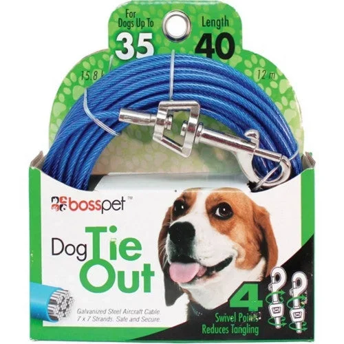 Boss Pet, Boss Pet Tie-Out Swivel Snap, 40 FT