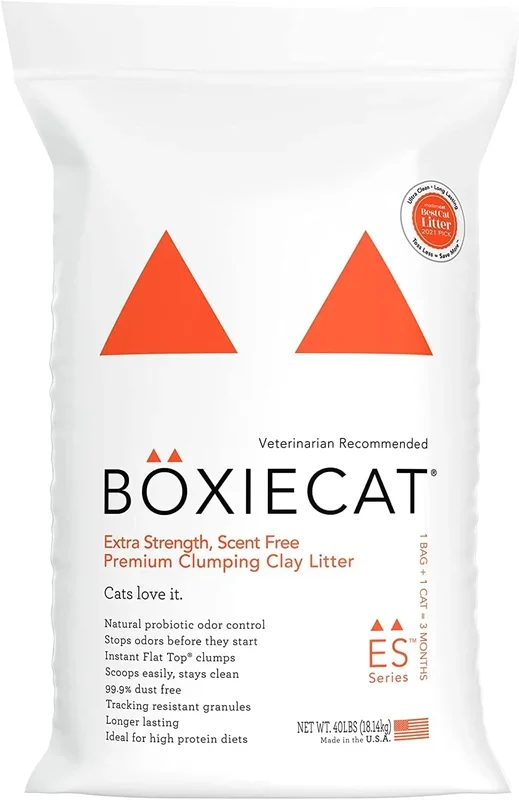 Boxiecat Extra Strength Clay Cat Litter – 40 Lbs