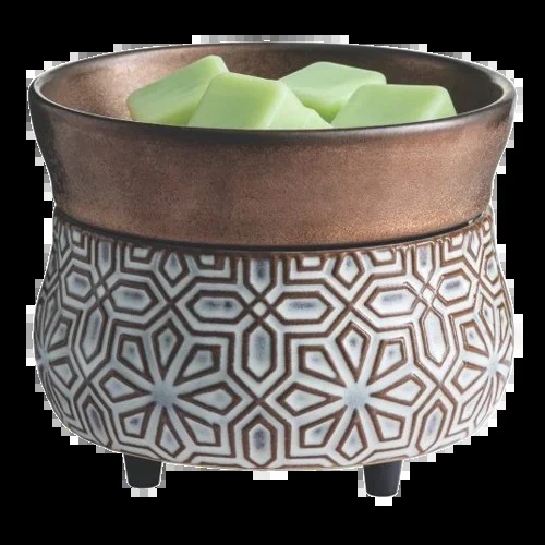 Bronze Geometric 2-In-1 Classic Fragrance Warmer