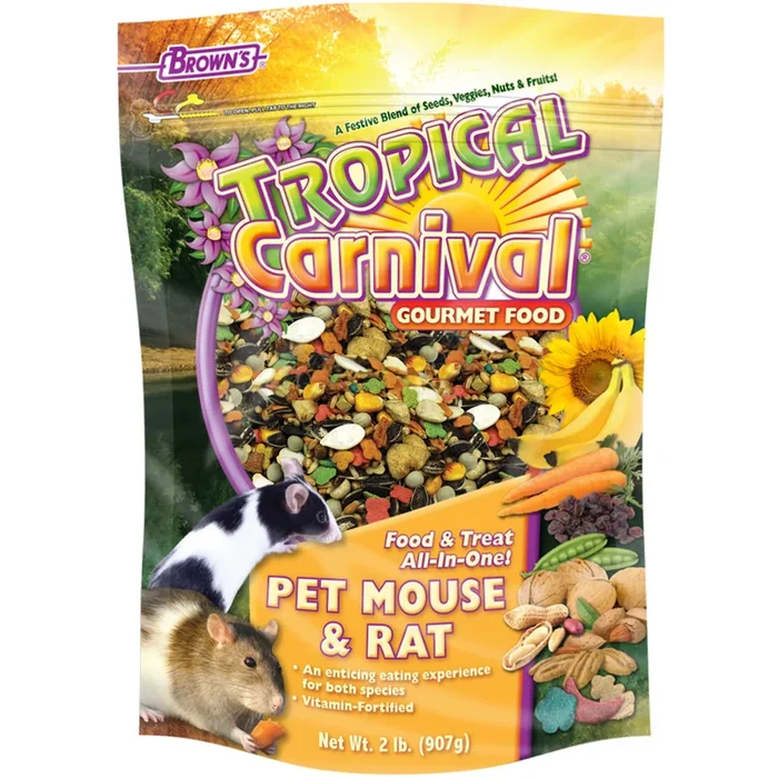 Brown’s Tropical Carnival Gourmet Pet Mouse & Rat Food 2 lb