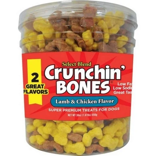 Buttons And Bows, Triumph Crunchin’ Bones, 30 Oz, Chicken/Lamb Me