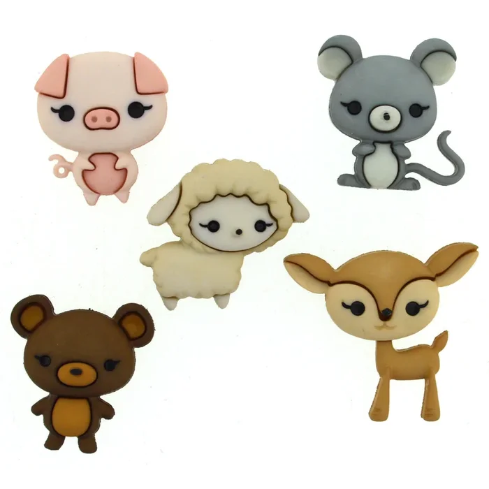 Buttons Animal Cuties 9363