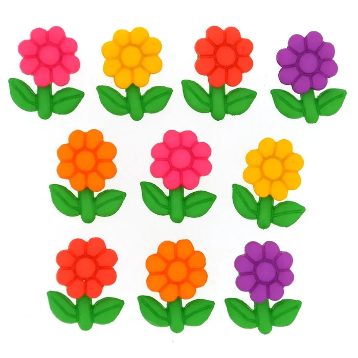 Buttons Garden Gems 8985