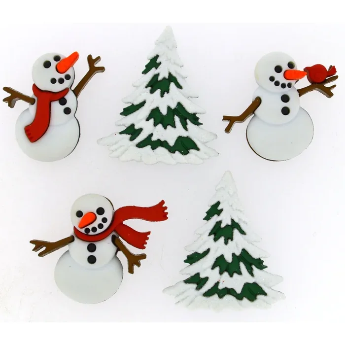 Buttons Let It Snow 9072