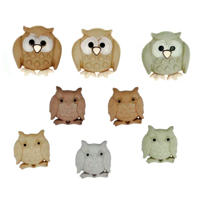Buttons Owl Whoo 5817
