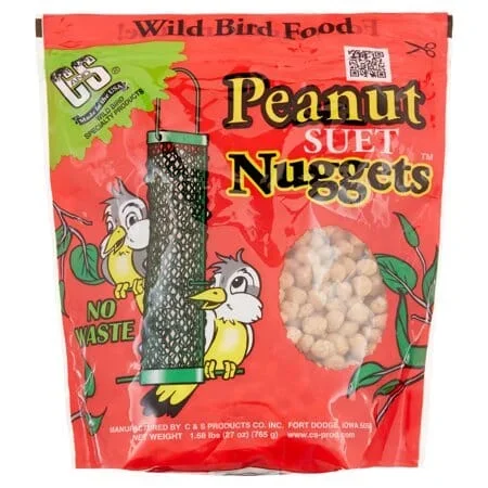 C&S Suet Nuggets Wild Bird Food – Peanut – 27 Oz