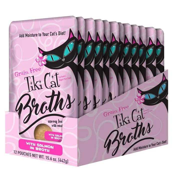 Caldo de salmón Tiki Cat CP Broths 1.3oz