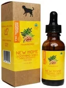 Calm Paws Essential Oil New Home Soothing Tincture for Dogs – Frankincense – 1 Oz