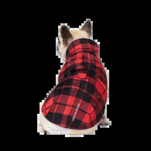 Canada Pooch Expedition Coat 2.0, Red Plaid, Size 28