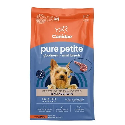 Canidae, CANIDAE PURE Grain-Free Petite Small Breed Adult Raw Freeze-Dried Dog Food, Lamb, 1 Each/4 lb