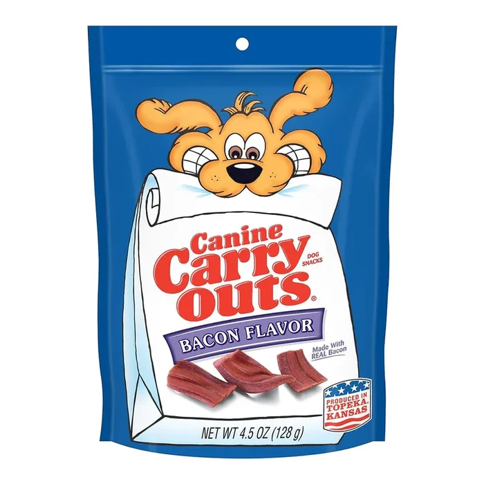 Canine Carry Outs Soft & Chewy Dog Treats Bacon 4.5-oz