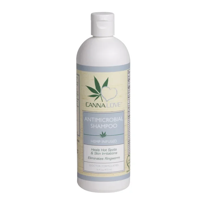 CannaLove Antimicrobial Hemp Infused Dog Shampoo – 16 fl Oz