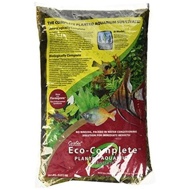 CaribSea Eco-Complete Planted – Black – 20 lb – Pack of 2