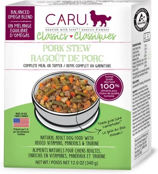 CARU Dog Stew CLAS Grain-Free Pork 12.5OZ – Case of 12