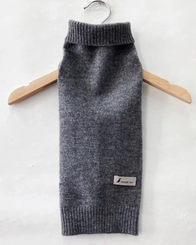 Cashmere Pet Sweater in Grey