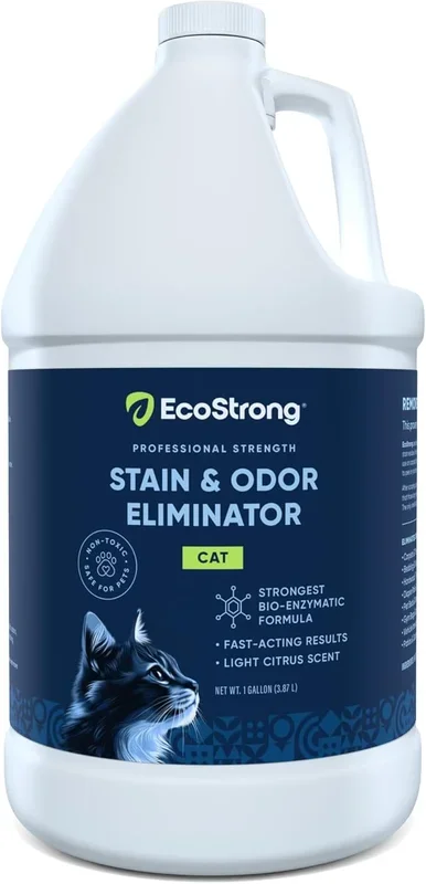 Cat Stain And Odor Remover| Enzyme Urine Odor Neutralizer – Stain Remover for Carpet, Litter Boxes, Bedding, and Laundry [Citrus Scent Gallon Value Size]