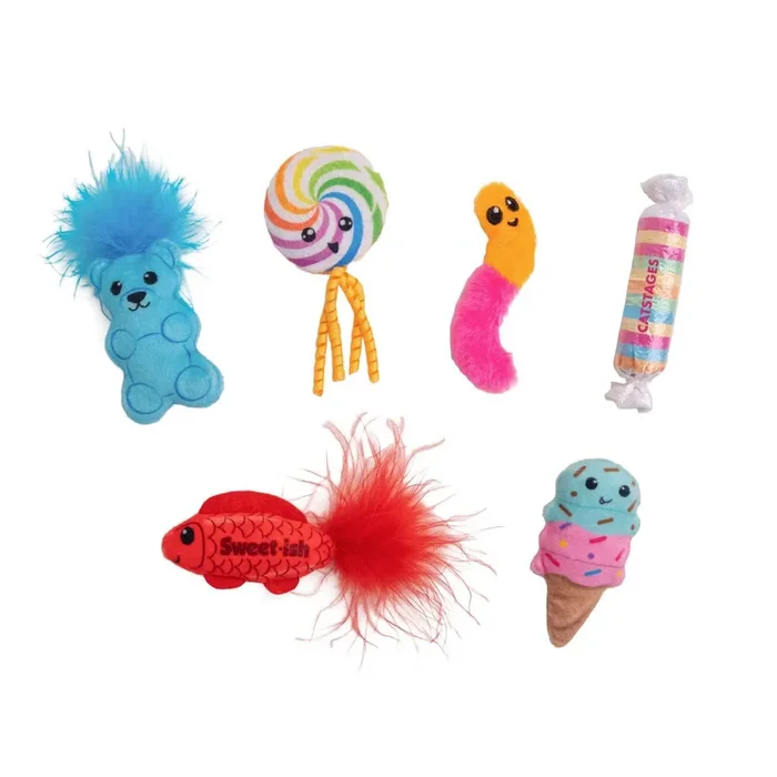 Catstages Kitty Sweet Treats Cat Toys, 6pk Multi
