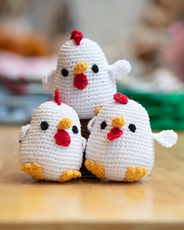 Chicken Little Squeaky Knit Dog Toy (FINAL SALE)