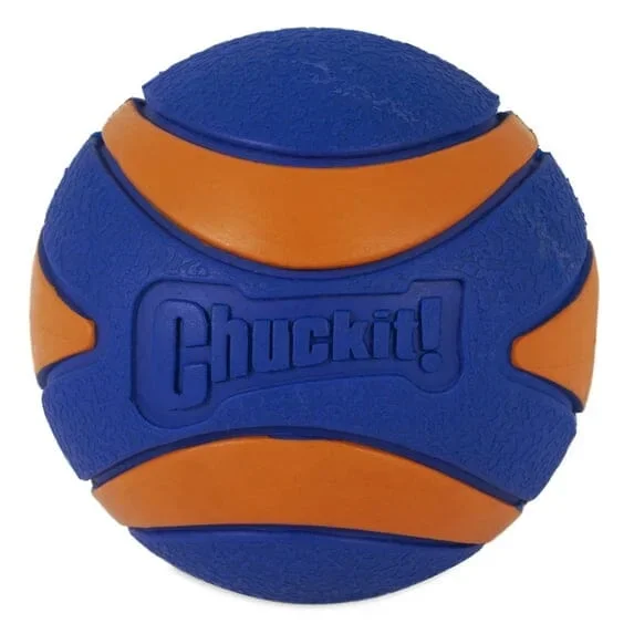 Chuckit! Ultra-Squeaker Ball High-Bounce and Fetch Rubber Dog Toy – Orange – Extra Large