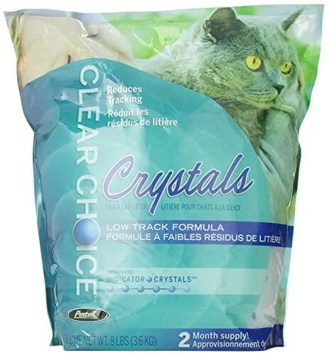 Clear Choice Clear Choice Crystals Silica Cat Litter Crystals – 8 Lbs – 4 Pack