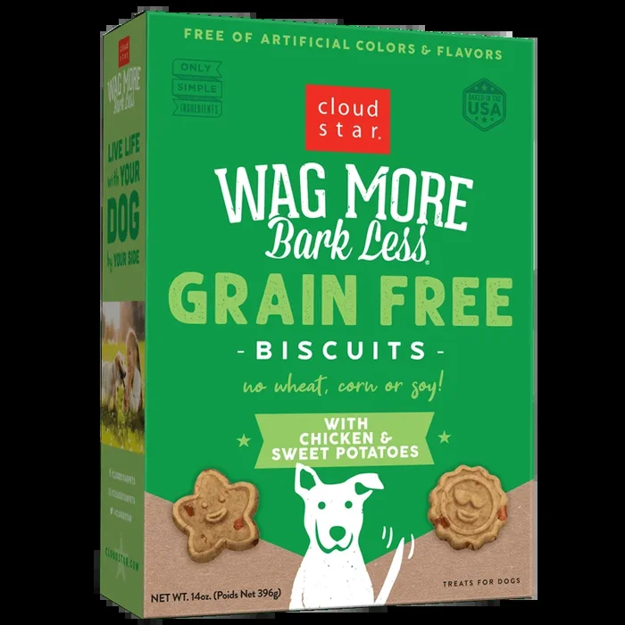 Cloud Star Wag More Bark Less Grain-Free Chicken & Sweet Potato 14-oz, Dog Treat