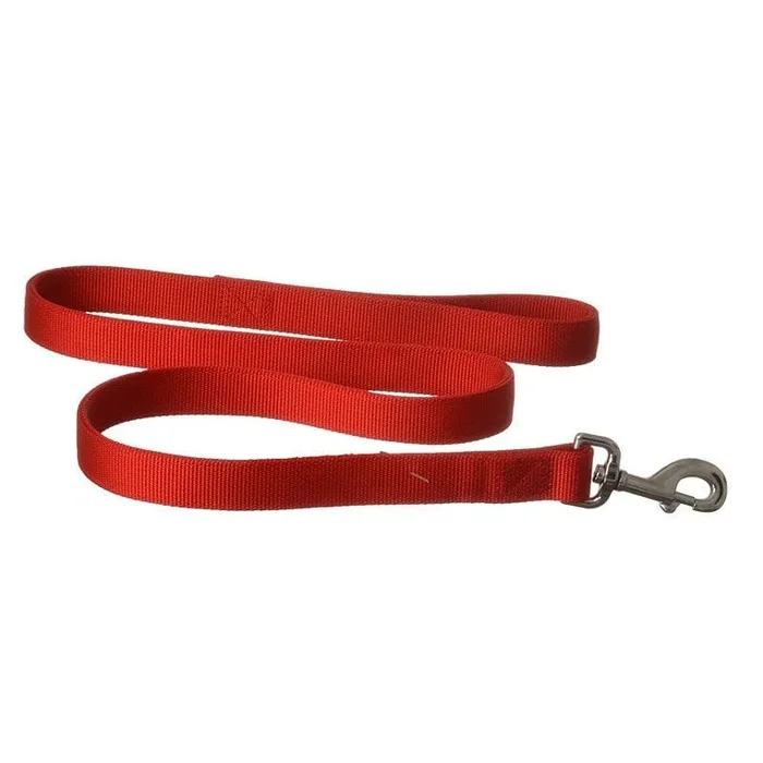 Coastal Adjustable Double Ply Nylon Dog Leash – Red – L:48 X W:1 Inch