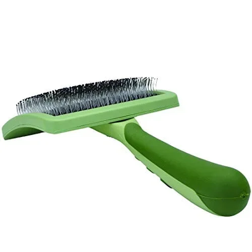 Coastal Safari Curved Firm Dog Slicker Brush For Small Dogs – 6.5 Inches