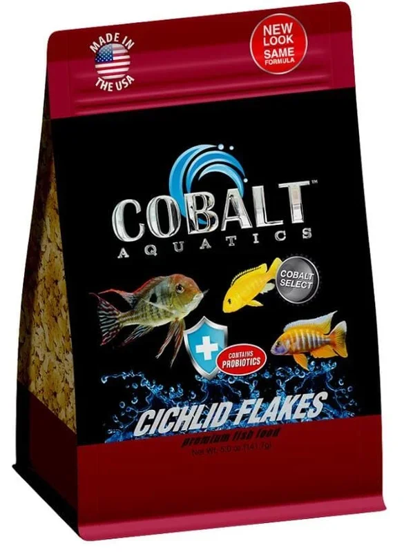 Cobalt Aquatics Cichlid Flaked Fish Food – 5 Oz